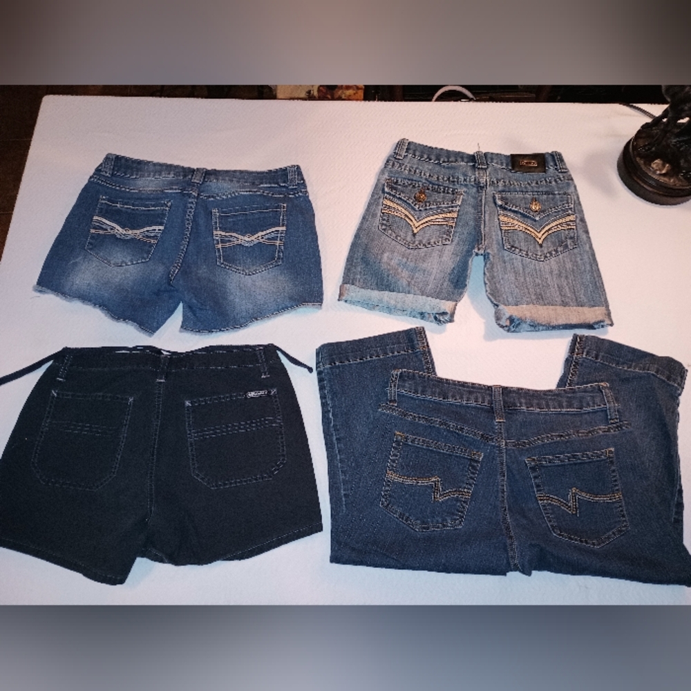 Set of Denim Shorts, Mudd, Union Bay, Rebel, Ramona